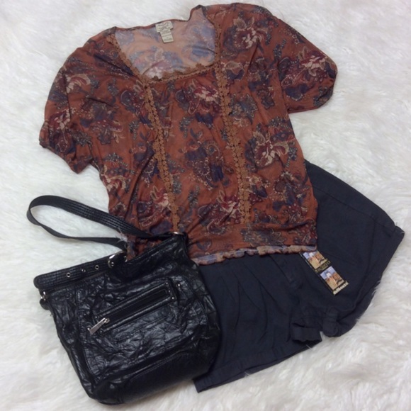 eyelash couture Tops - EYELASH COUTURE FLORAL BLOUSE/TOP